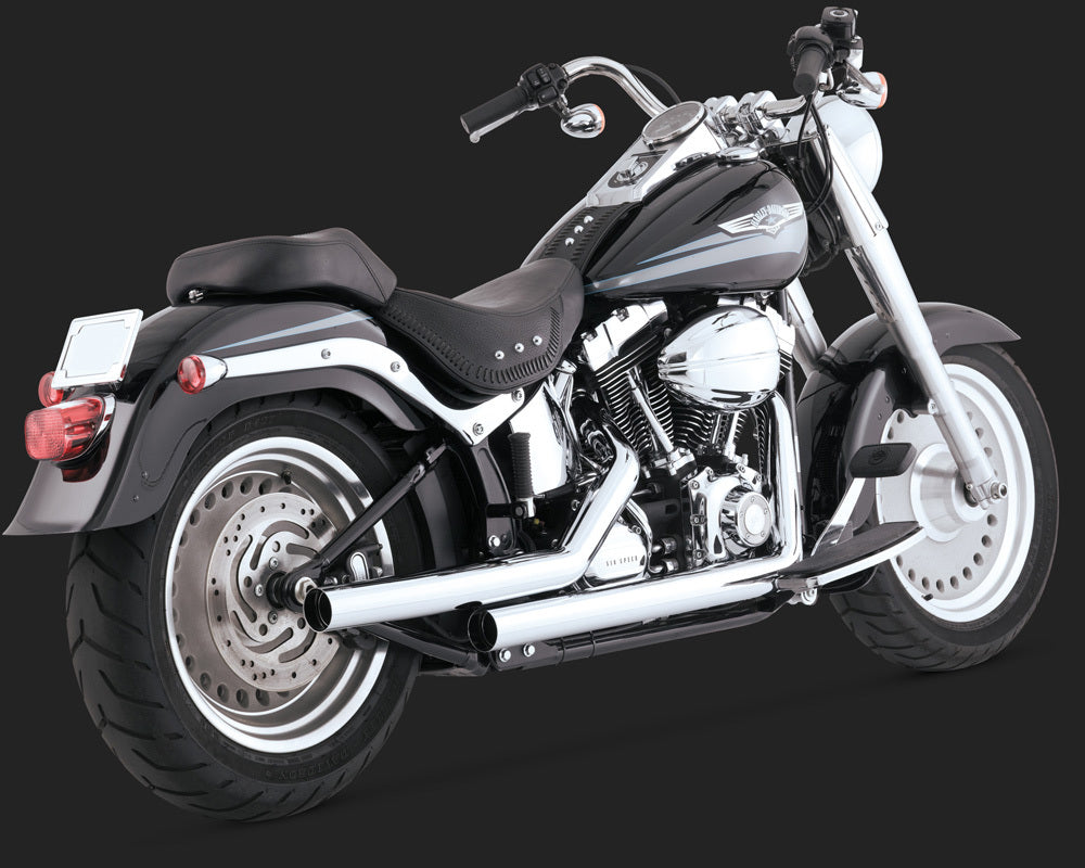 Vance & Hines V17817 Straightshots Exhaust Chrome for Softail 86-11 (86-06 Models need V16925 O2 Sensor)