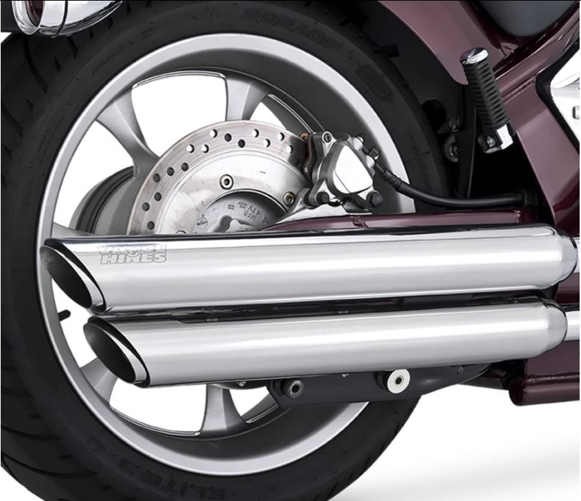 Vance & Hines V18421 Twin Slash Slip-On Mufflers for Honda Fury VT1300 09-17