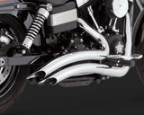 Vance & Hines V26071 Big Radius 2-2 Exhaust Chrome for Dyna 06-17 (excludes Switchback)