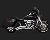 Vance & Hines V26073 Big Radius 2-2 Exhaust Chrome for Touring 17-Up