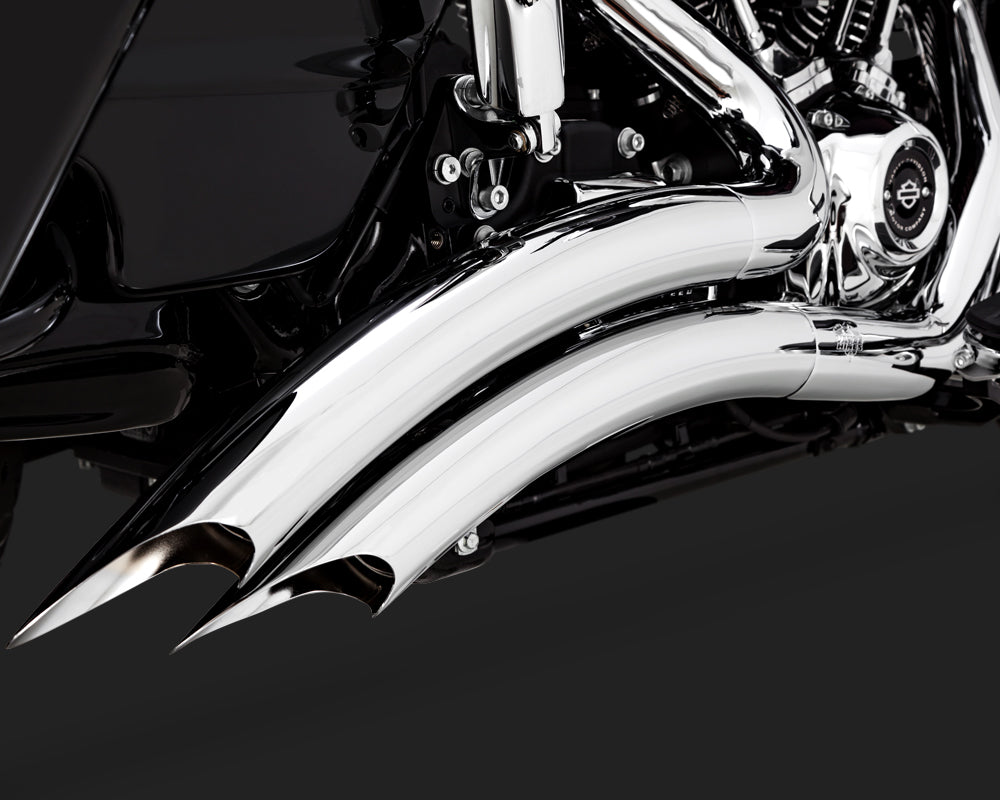 Vance & Hines V26073 Big Radius 2-2 Exhaust Chrome for Touring 17-Up