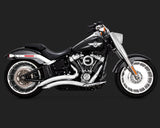 Vance & Hines V26075 Big Radius 2-2 Exhaust Chrome for Softail 2018 (Fits Fatboy/Breakout/FXDR)