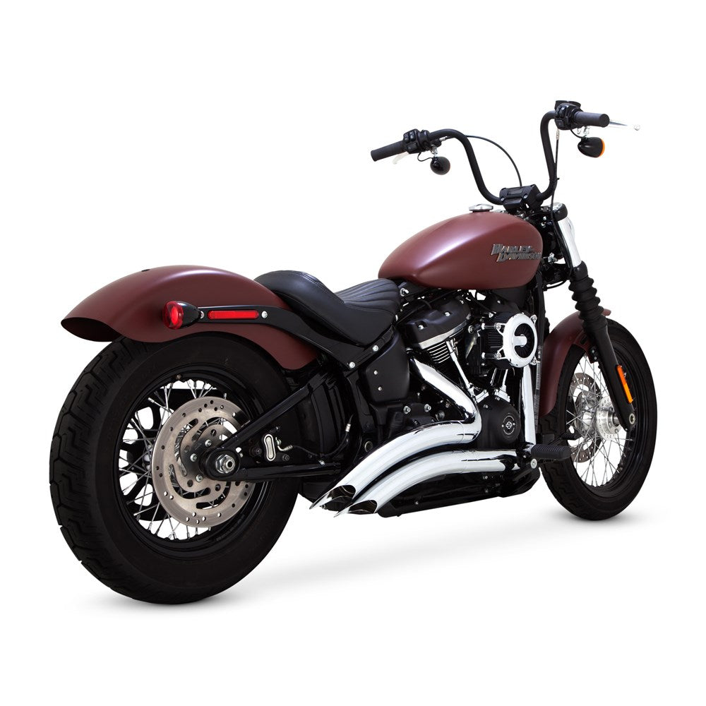 Vance & Hines V26377 PCX Big Radius 2-2 Exhaust Chrome for Softail 18-24 (excludes FXSB/FLSTF)