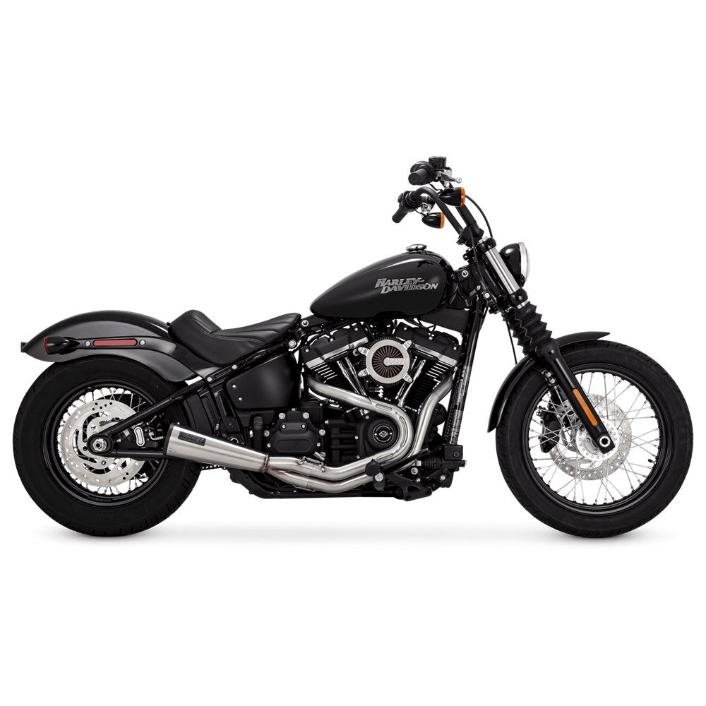 Vance & Hines V27323 PCX Stainless 2-1 Upsweep Exhaust for Softail 18-23 (includes FXFB/FXBB/FLSL/FLDE/FXLR)