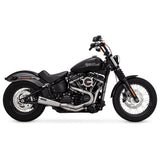 Vance & Hines V27323 PCX Stainless 2-1 Upsweep Exhaust for Softail 18-23 (includes FXFB/FXBB/FLSL/FLDE/FXLR)