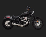 Vance & Hines V27623 Stainless 2-1 Upsweep Exhaust for Softail 18-Up (Fits FXFB/FXBB/FLSL/FLDE/FXLR)