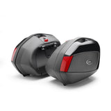 Givi V35N V35 35L Black Embossed & Red Reflectors Side Cases