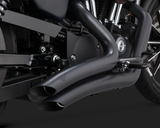 Vance & Hines V46067 Big Radius 2:2 Exhaust Black for Sportster 14-22 (excludes XL1200CX 2017)