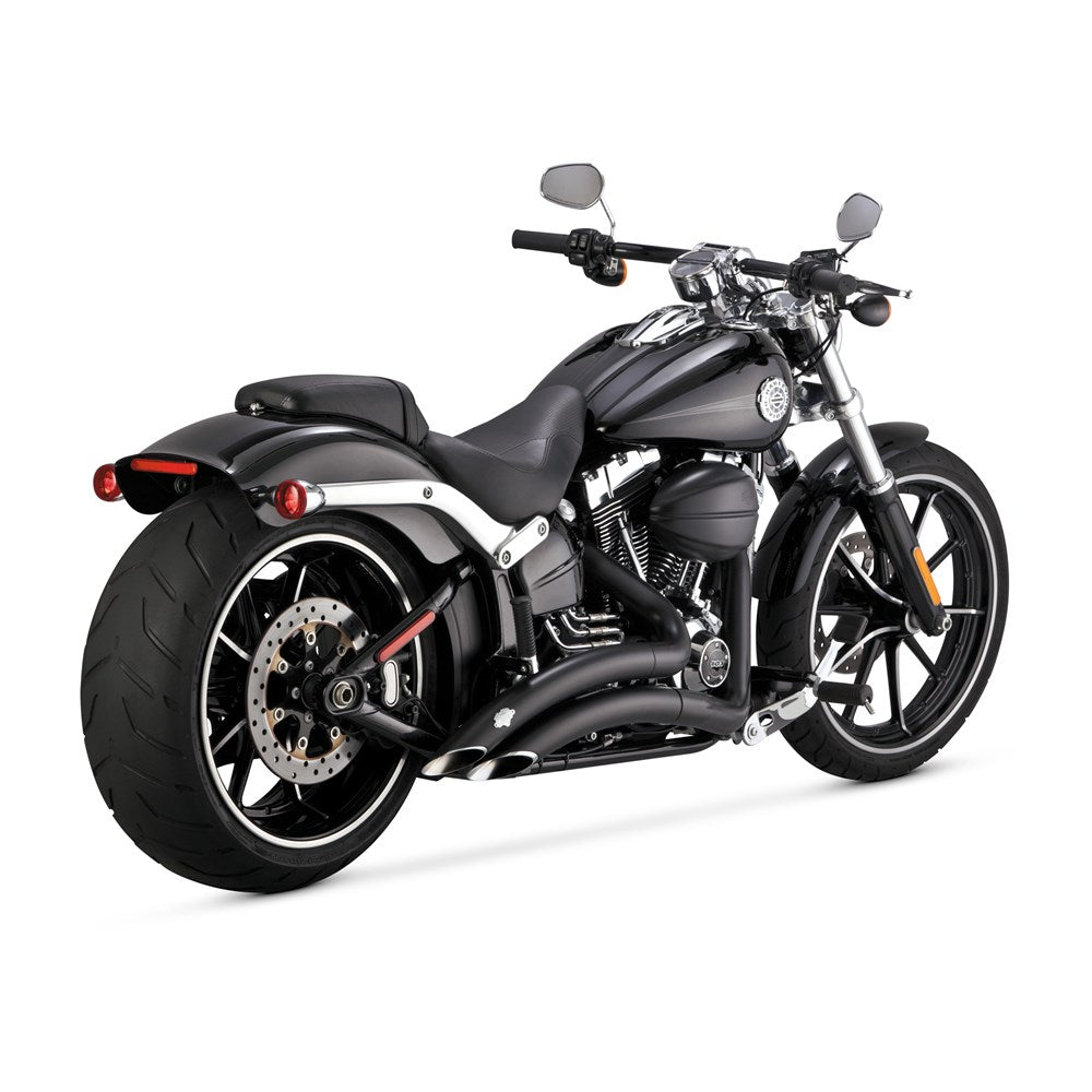 Vance & Hines V46365 PCX Big Radius 2-2 Exhaust Black for Softail Breakout 13-17