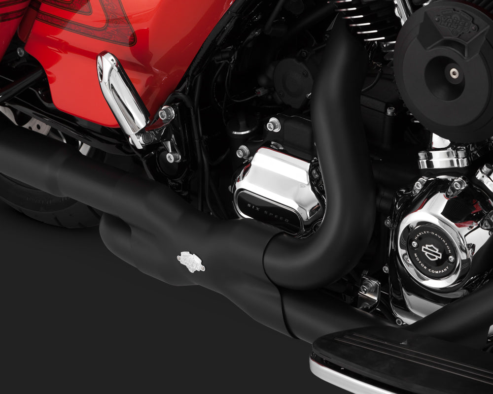 Vance & Hines V46371 Power Duals PCX Header Pipes Black for Touring 17-Up