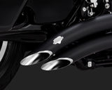 Vance & Hines V46373 PCX Big Radius 2-2 Exhaust Black for Touring 17-Up