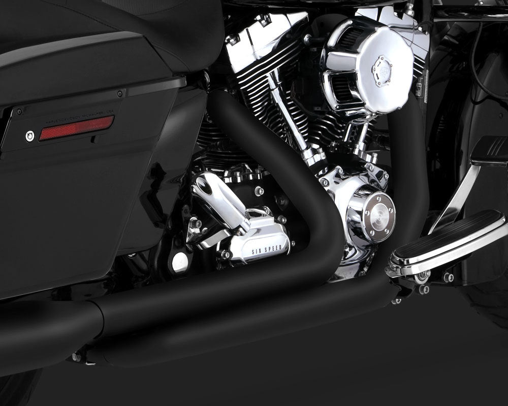 Vance & Hines V46752 Dresser Duals Header Pipes Black for Touring 09-16 (CVO Models Will Requires V16937 RHS Floorboard Bracket)