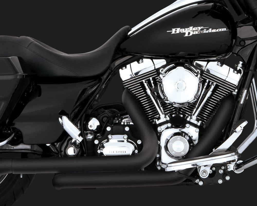 Vance & Hines V46752 Dresser Duals Header Pipes Black for Touring 09-16 (CVO Models Will Requires V16937 RHS Floorboard Bracket)