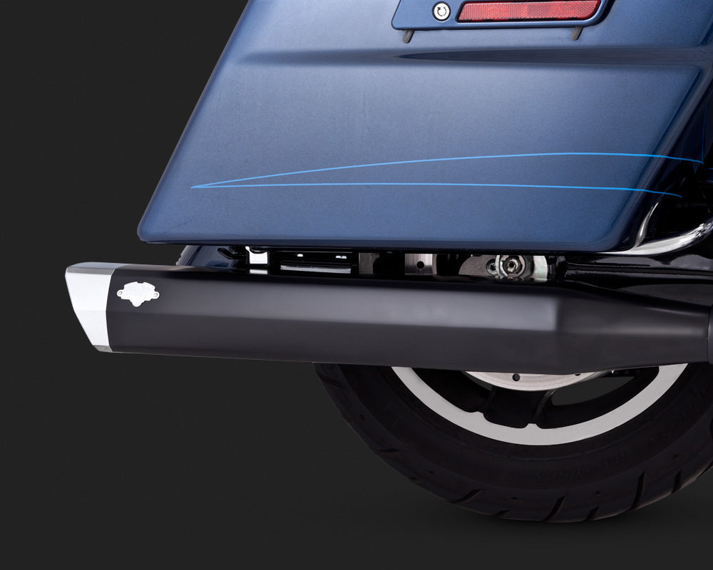 Vance & Hines V46851 Monster Squared Slip-On Mufflers Black for Touring 95-15 CC1I [INTERNAL]