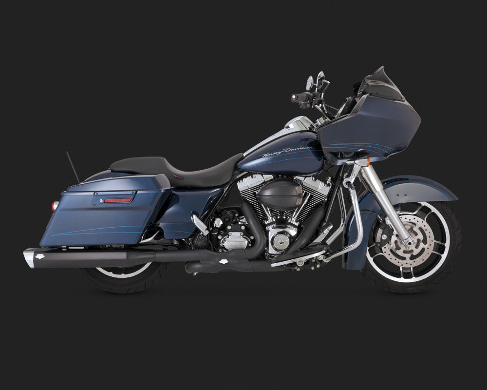 Vance & Hines V46851 Monster Squared Slip-On Mufflers Black for Touring 95-15 CC1I [INTERNAL]