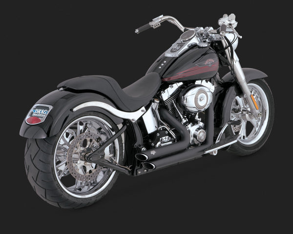 Vance & Hines V47221 Shortshots Staggered Exhaust Black for