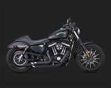 Vance & Hines V47229 Shortshots Staggered Exhaust Black for Sportster 14-22 (excludes XL1200CX 2017)