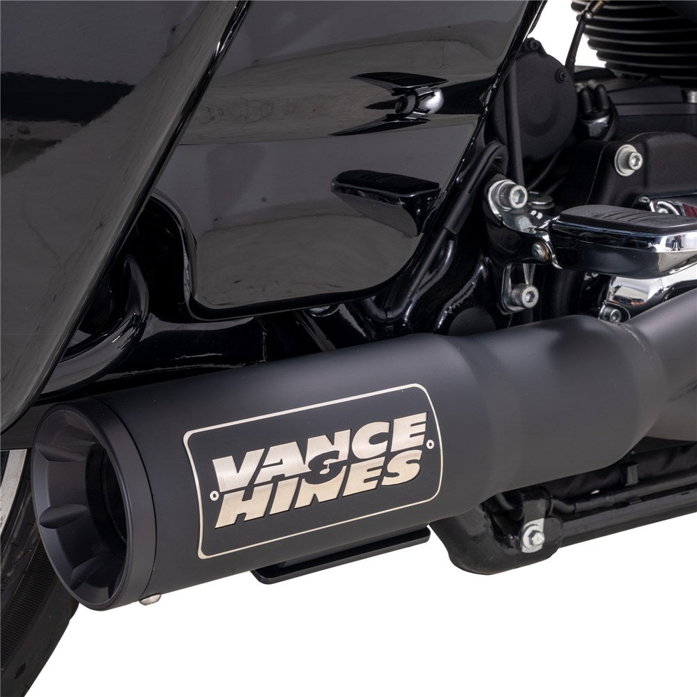 Vance & Hines V47321 Hi-Output RR 2-1 Exhaust Black for Harley-Davidson Touring 17-23 Models