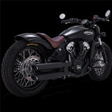 Vance & Hines V47323 Upsweep 2-1 Exhaust Black for Harley-Davidson Softail 18-24 Non-240 Tyre Models