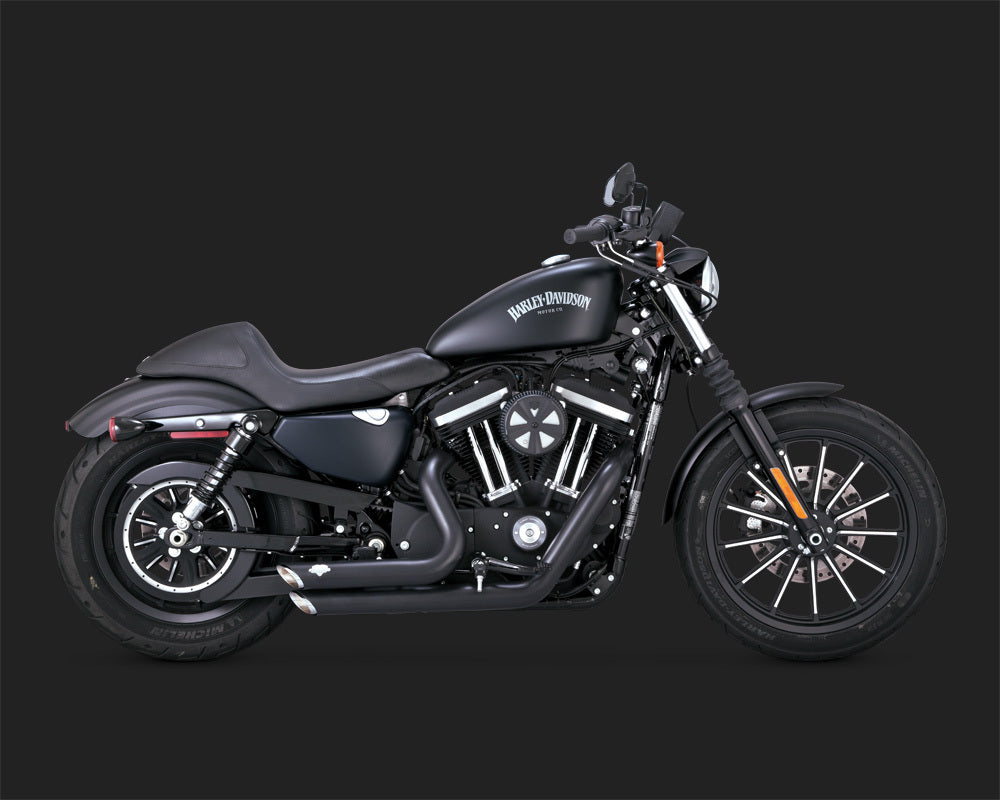 Vance & Hines V47329 PCX Shortshots Staggered Exhaust Black for