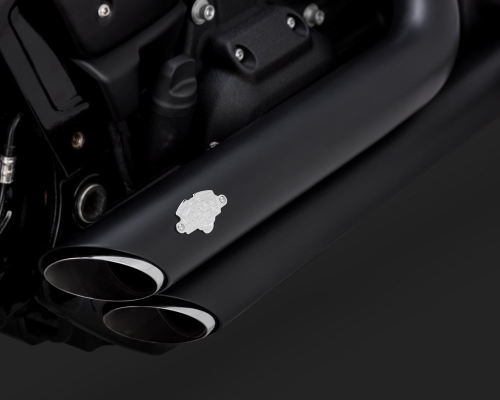 Vance & Hines V47333 Shortshots Staggered Exhaust Black for
