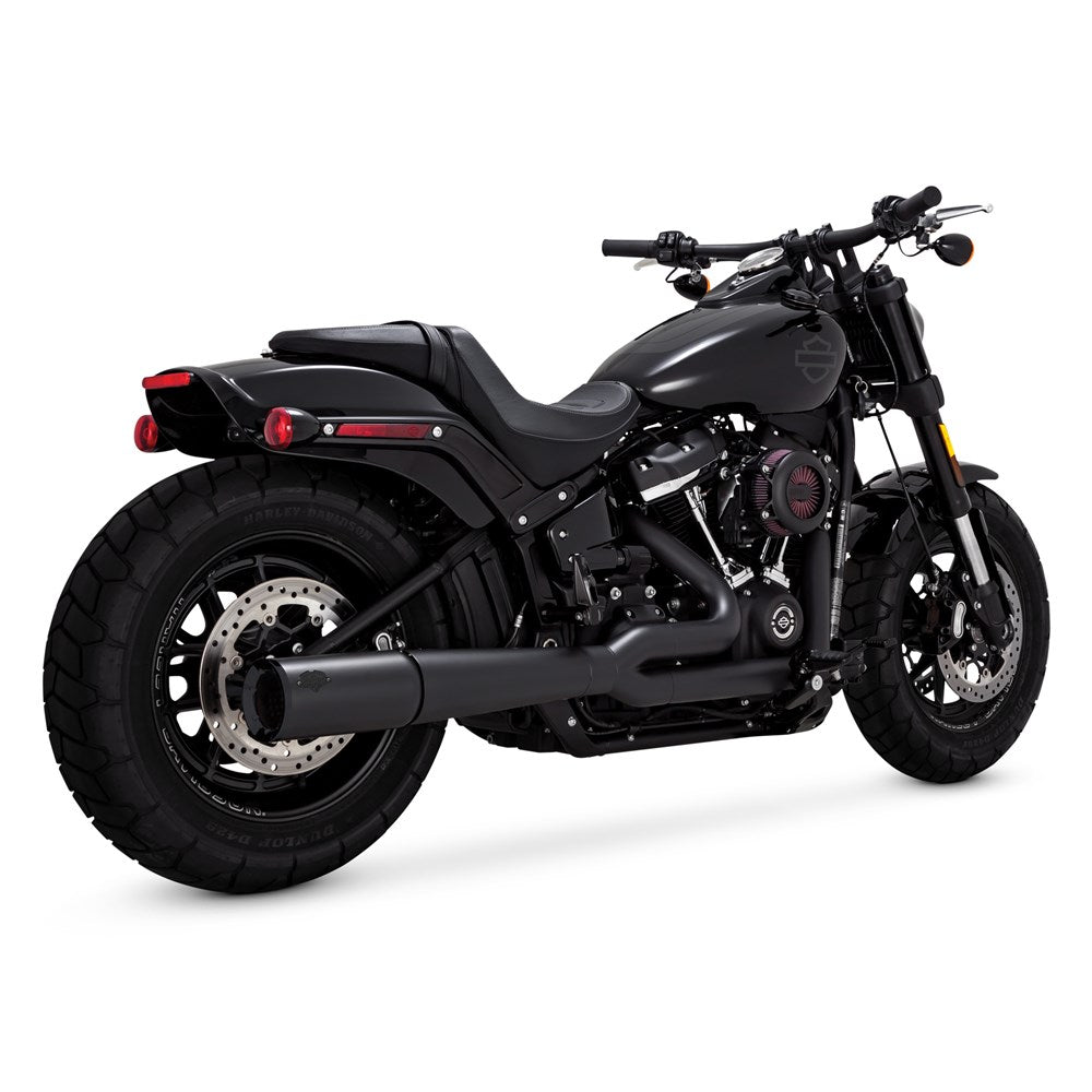 Vance & Hines V47387 Pro Pipe 2-1 Exhaust Black for Harley-Davidson Softail 18-24 Non-240 Tyre Models