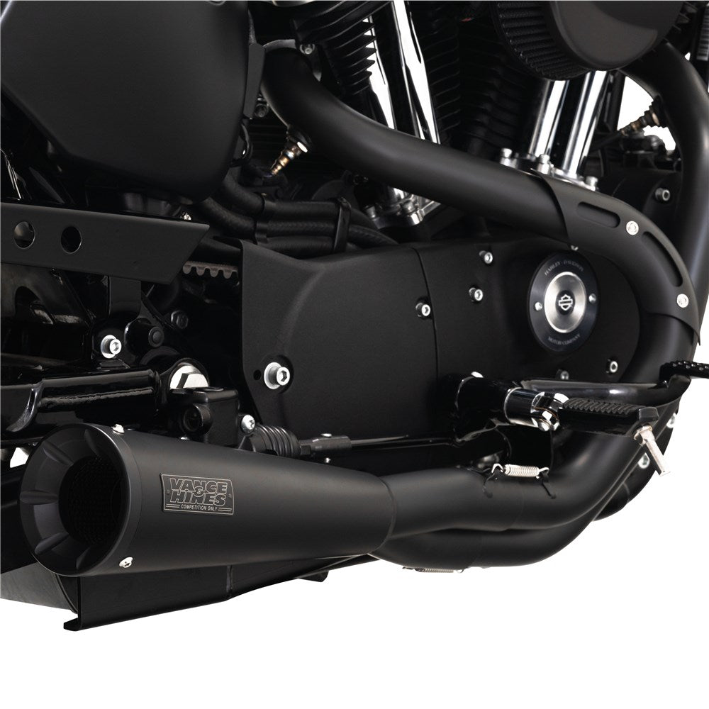 Vance & Hines V47627 Upsweep 2-1 Exhaust Black for Harley-Davidson Sportster 04-13 Models