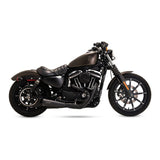 Vance & Hines V47627 Upsweep 2-1 Exhaust Black for Harley-Davidson Sportster 04-13 Models