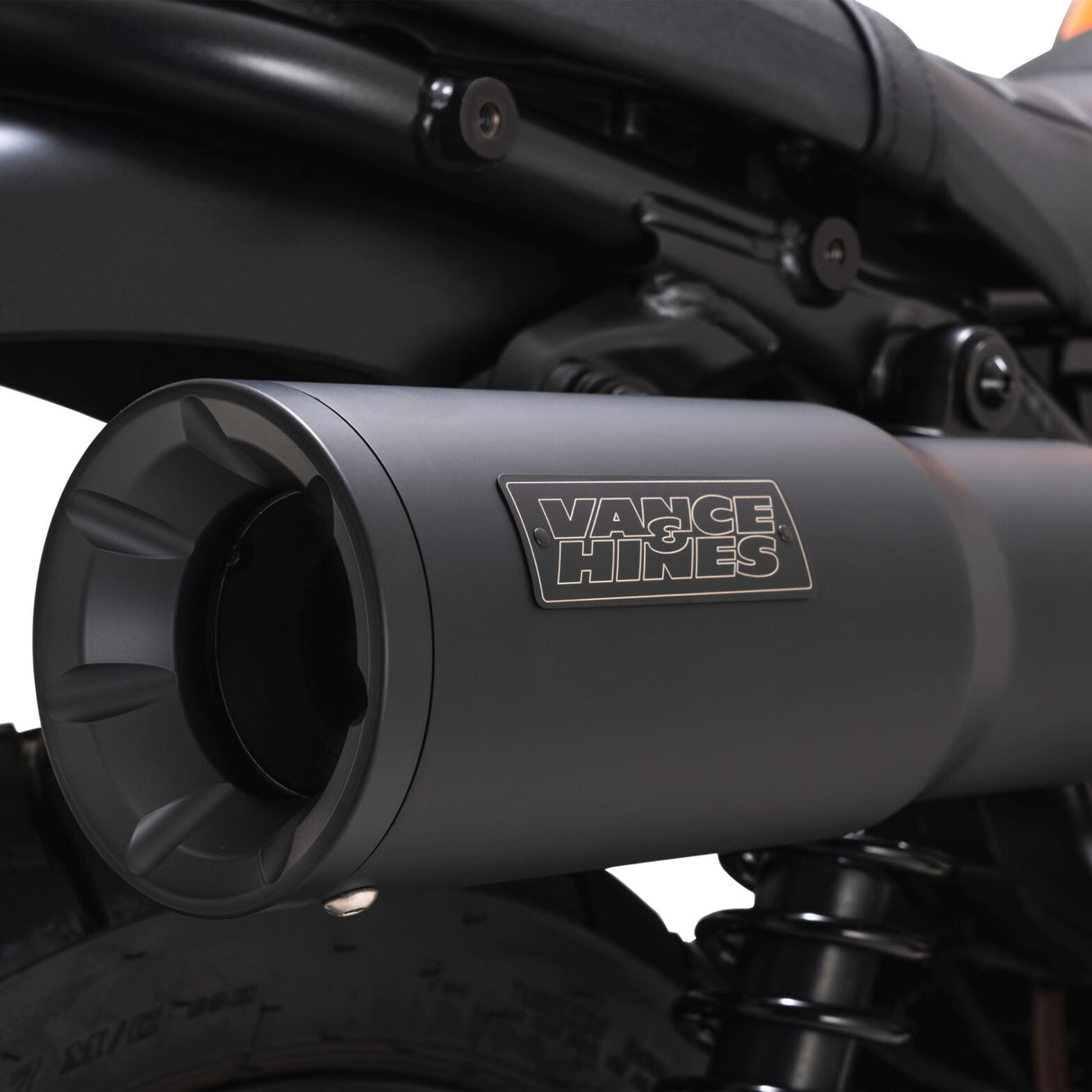 Vance & Hines V48429 Hi-Output Slip-Ons Mufflers Black for Honda SCL500 2023