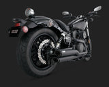 Vance & Hines V48531 Twin Slash Staggered Exhaust Black for Yamaha Bolt/R-Spec 950 13-22