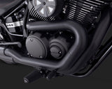 Vance & Hines V48531 Twin Slash Staggered Exhaust Black for Yamaha Bolt/R-Spec 950 13-22