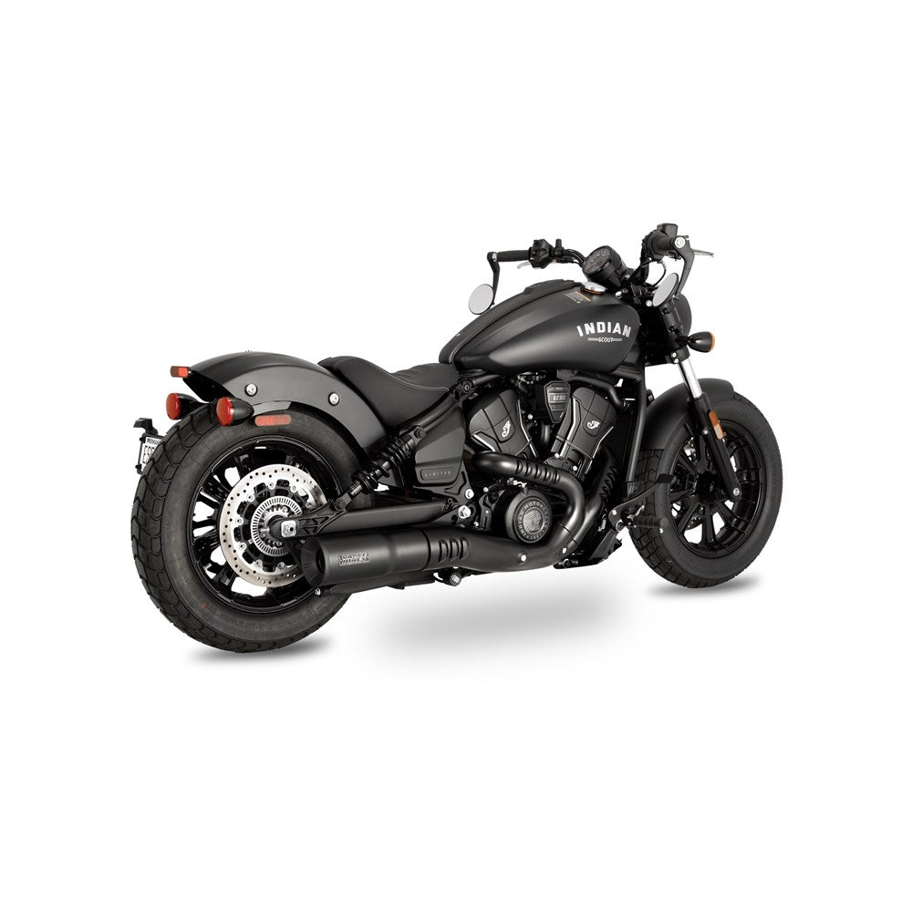 Vance & Hines V48627 Hi-Output Slip-On Mufflers Black for Indian Scout 25-Up Models