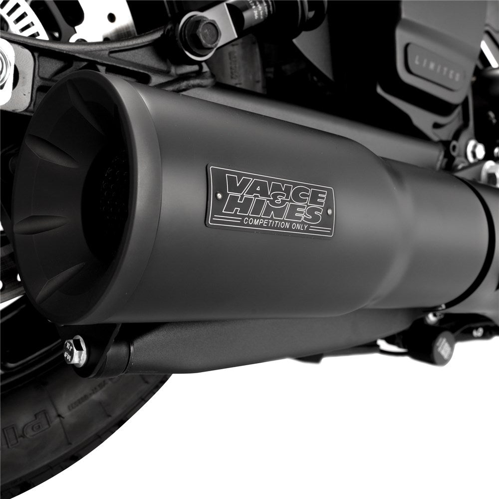 Vance & Hines V48627 Hi-Output Slip-On Mufflers Black for Indian Scout 25-Up Models