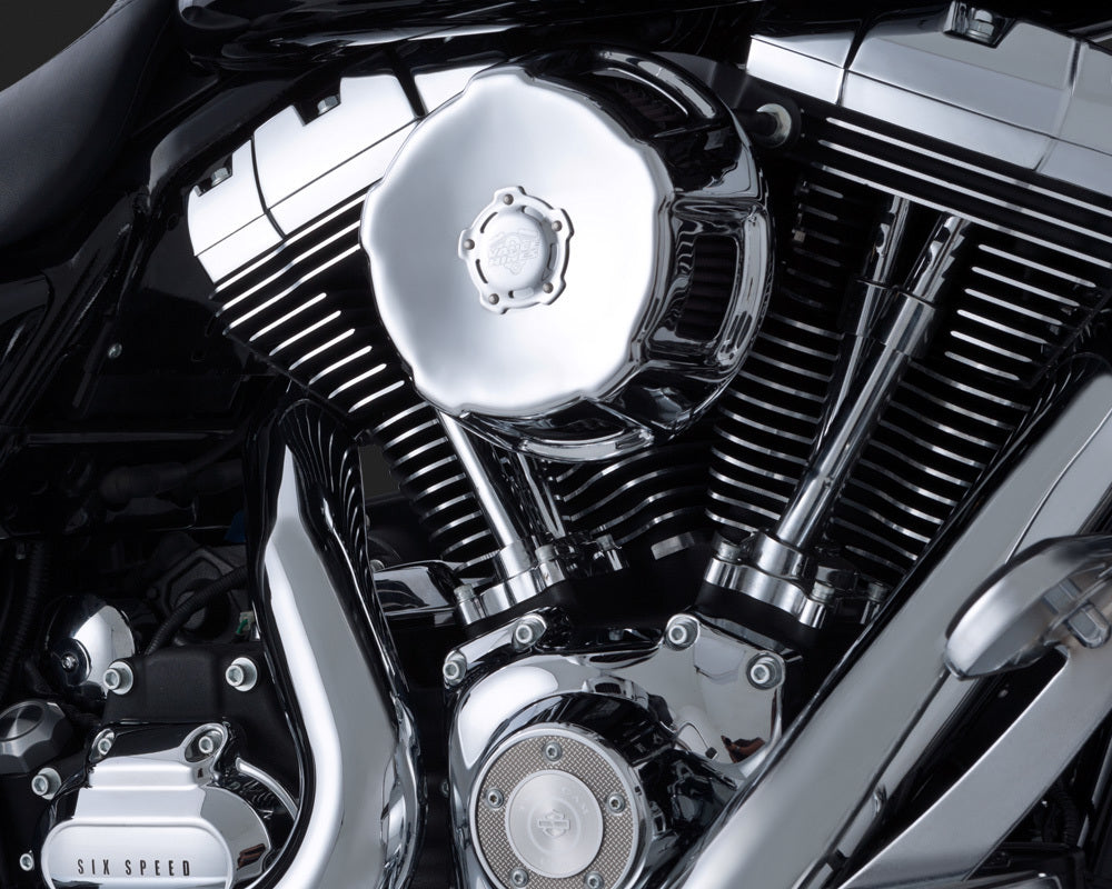 Vance & Hines V70007 VO2 Air Intake with Duke Cover Chrome for Touring 08-15 (Easy-R) [INTERNAL]