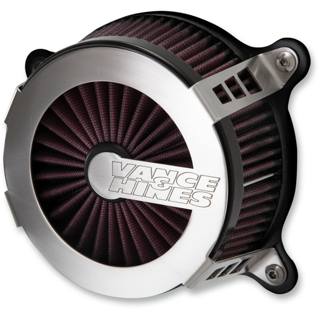 Vance & Hines V70366 VO2 Cage Fighter Air Intake Kit Brushed for Softail 18-Up/Touring 17-Up