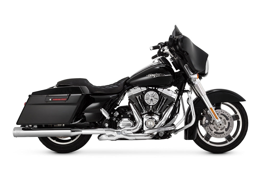 Vance & Hines VH-16332 Power Duals Right Side Tuck & Under Headers Chrome for Touring 09-16