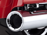 Vance & Hines VH-16455 4.5" Hi-Output Slip-On Mufflers Chrome for Touring 95-16