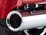 Vance & Hines VH-16463 4.5" Hi-Output Slip-On Mufflers Chrome for Touring 17-Up