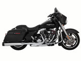 Vance & Hines VH-16555 4.5" OverSized 450 Destroyer Slip-On Mufflers Chrome w/Black End Caps for Touring 95-16/Trike 17-20