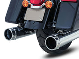 Vance & Hines VH-16674 4.5" Torquer 450 Slip-On Mufflers Chrome w/Chrome End Caps for Touring 17-Up