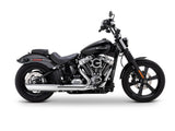 Vance & Hines VH-16750 4" Twin Slash Slip-On Muffler Chrome for Harley-Davidson Softail Street Bob/Low Rider S/Low Rider ST/Heritage 25-Up