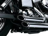 Vance & Hines VH-17213 Shortshots Staggered Exhaust Chrome for Dyna 91-05