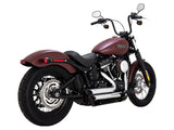 Vance & Hines VH-17333 Shortshots Staggered Exhaust Chrome for Softail 18-Up Non-240 Tyre Models