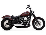 Vance & Hines VH-17333 Shortshots Staggered Exhaust Chrome for Softail 18-Up Non-240 Tyre Models