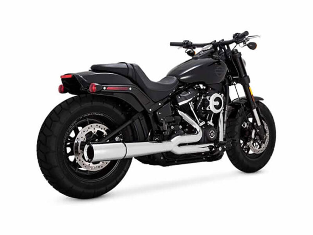 Vance & Hines VH-17387 Pro Pipe 2-1 Exhaust Chrome for Softail 18-Up Non-240 Tyre Models