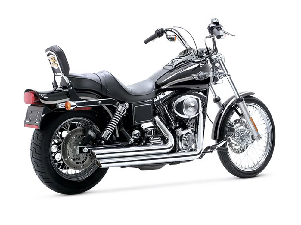 Vance & Hines VH-17958 Big Shots Staggered Exhaust Chrome for Dyna 06-17