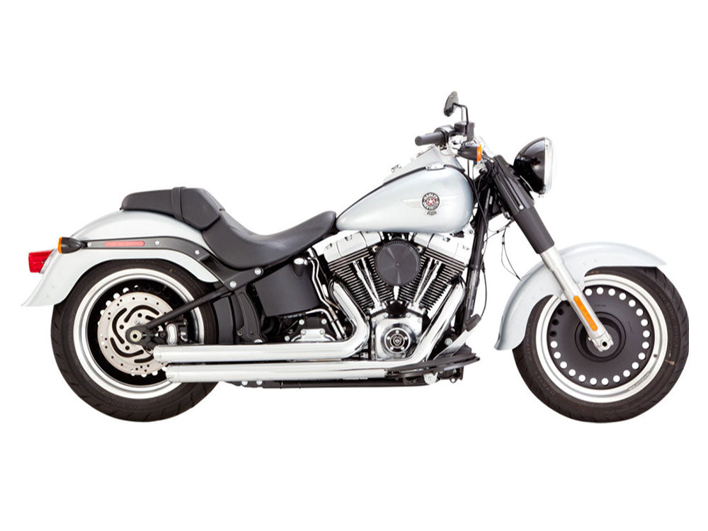 Vance & Hines VH-17959 Big Shots Staggered Exhaust Chrome for Softail 86-17 Non-240 Tyre Models