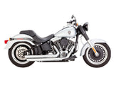 Vance & Hines VH-17959 Big Shots Staggered Exhaust Chrome for Softail 86-17 Non-240 Tyre Models