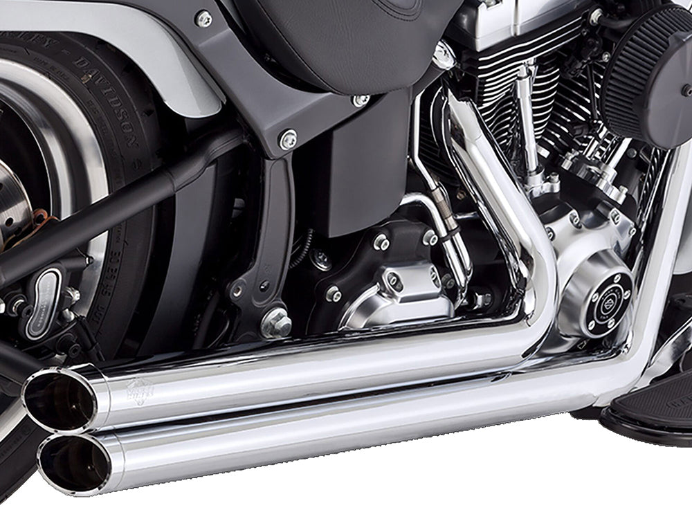 Vance & Hines VH-17959 Big Shots Staggered Exhaust Chrome for Softail 86-17 Non-240 Tyre Models