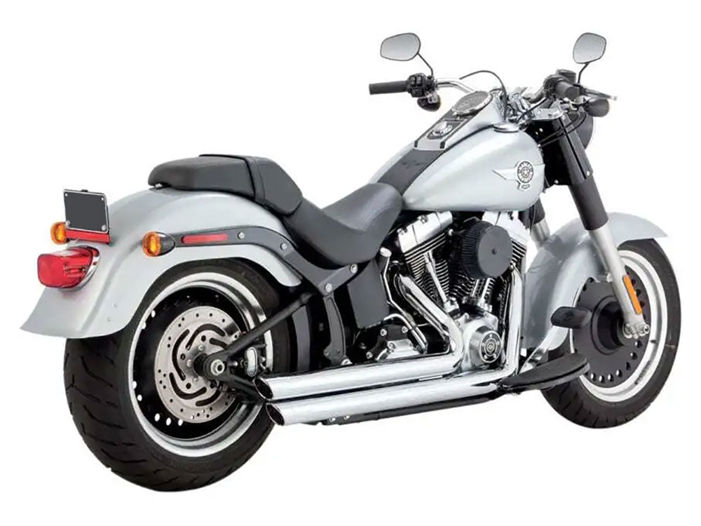 Vance & Hines VH-17959 Big Shots Staggered Exhaust Chrome for Softail 86-17 Non-240 Tyre Models